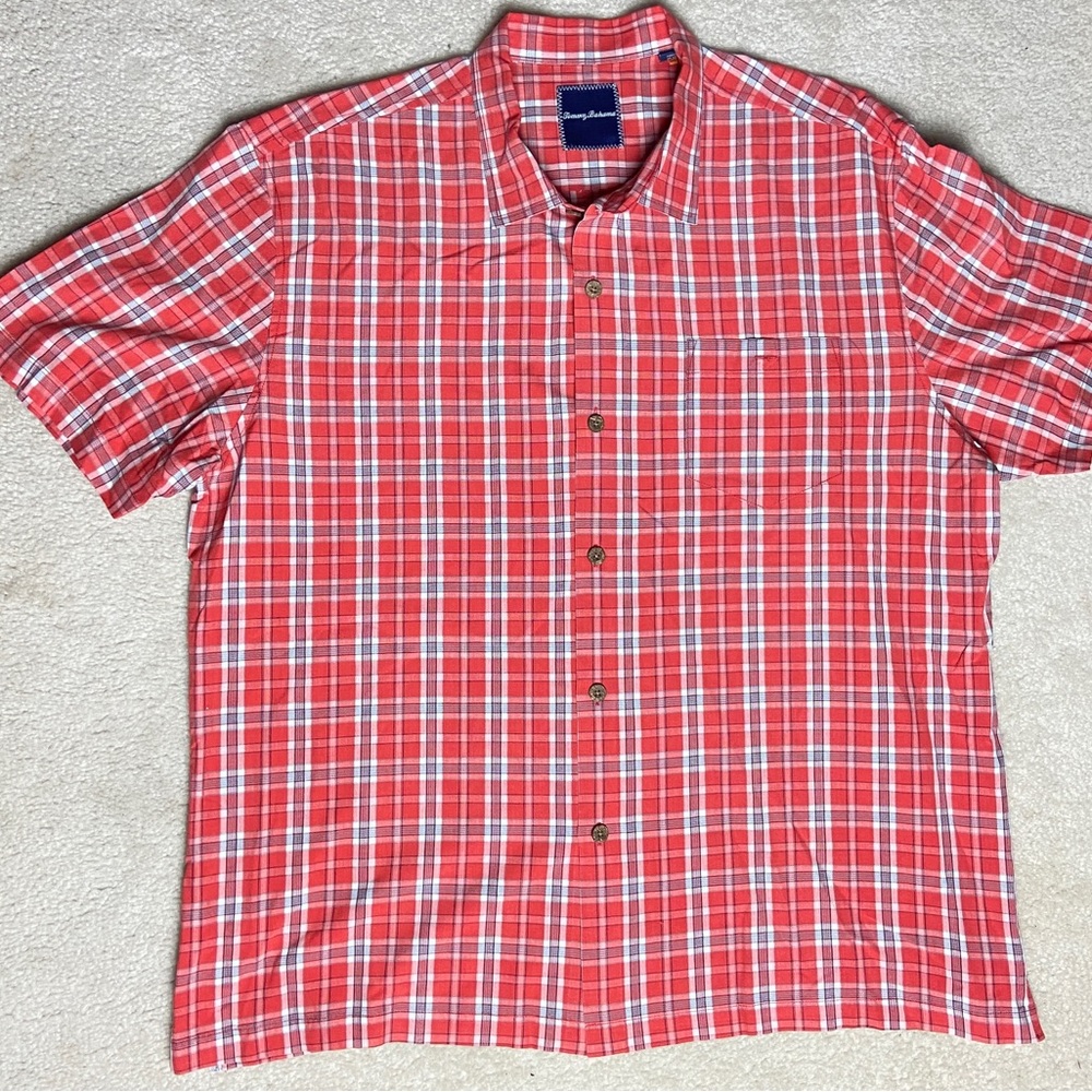 Tommy Bahama Plad Button up Tee
